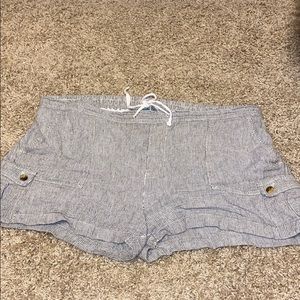 Striped Linen Shorts